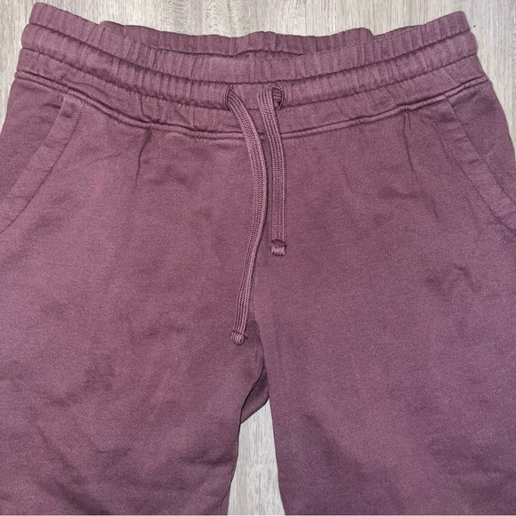 Pact Organic Cotton Cropped Wide Leg Mid Rise Sweats Size XS Purple SEE DESC - Picture 3 of 16